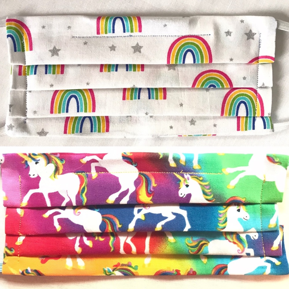 NWT - Handmade Adult Cloth Mask 🌈🦄 Bundle
